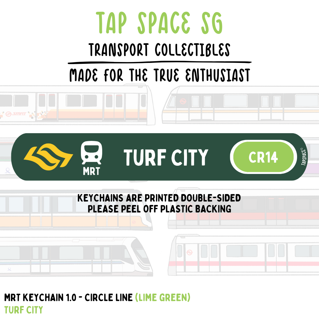 Turf City MRT Station Keychain