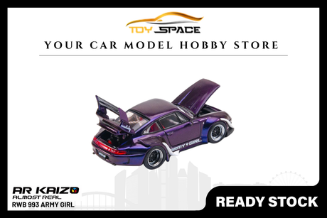 [AR KAIZO] 1:64 RWB 993 Army Girl - Toy Space Diecast Online Store Singapore