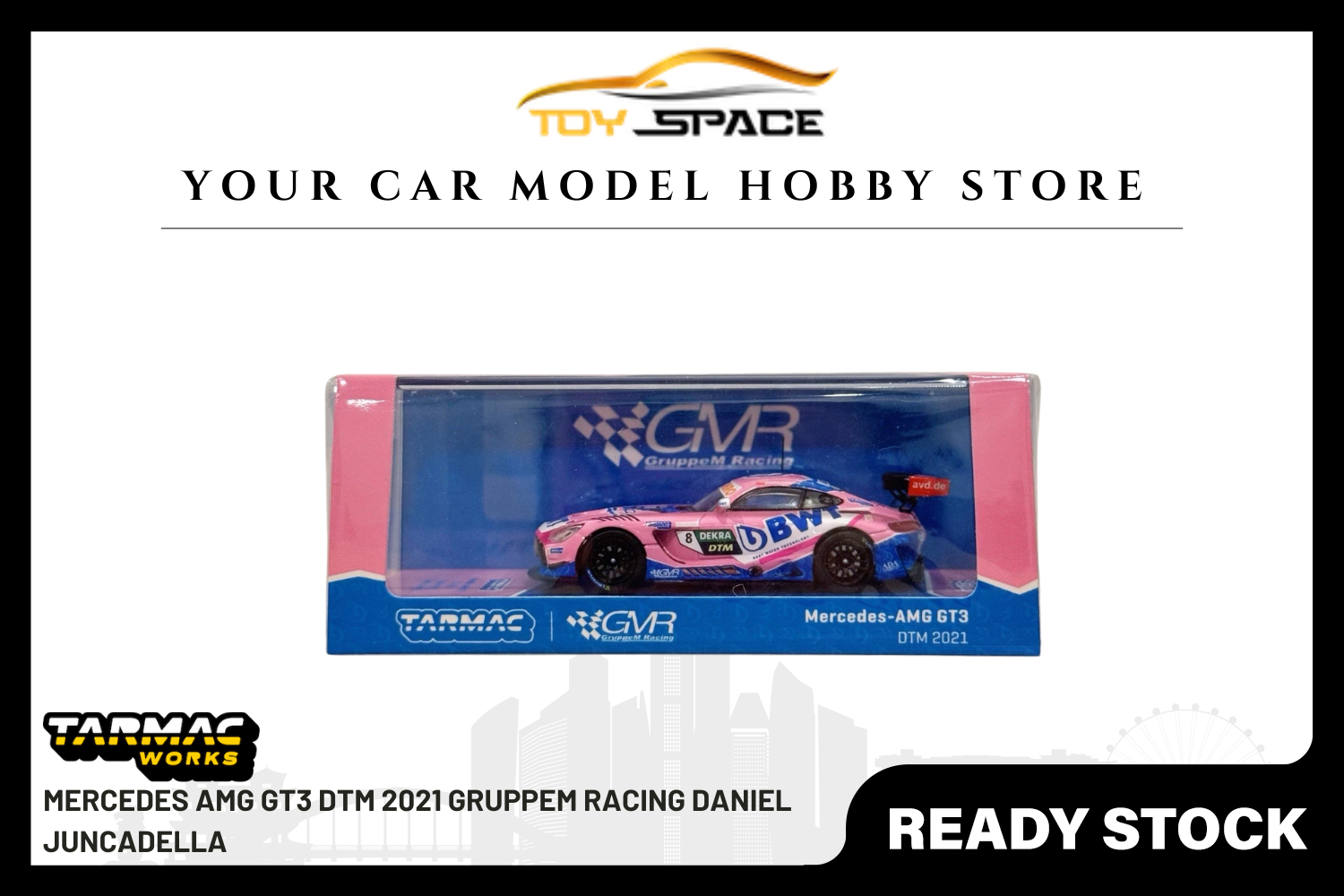 [TARMAC WORKS] 1:64 Mercedes AMG GT3 DTM 2021 GruppeM Racing Daniel Juncadella