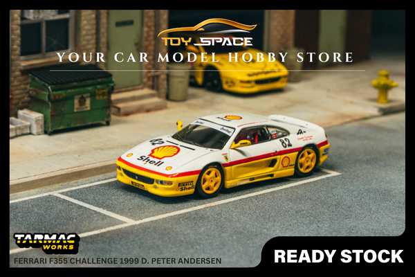 [TARMAC WORKS] 1:64 Ferrari F355 Challenge 1999 D. Peter Andersen - HOBBY64