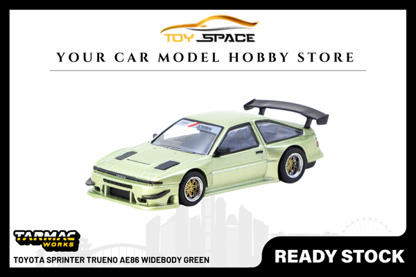 [TARMAC WORKS] 1:64 Toyota Sprinter Trueno AE86 Widebody Green