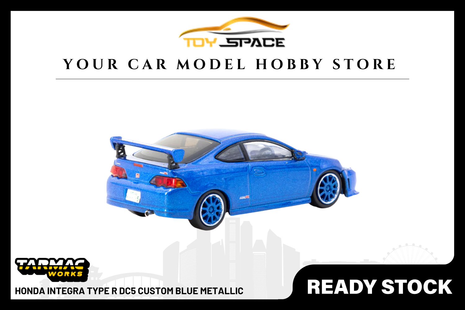 [TARMAC WORKS] 1:64 Honda Integra Type R DC5 Custom Blue Metallic