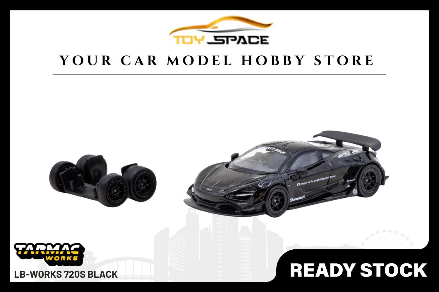 [TARMAC WORKS] 1:64 LB-Works 720S Black