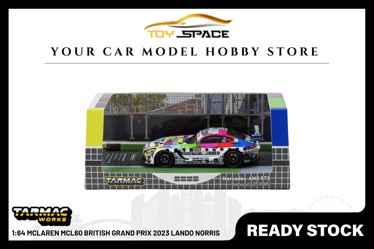 [TARMAC WORKS] 1:64 Mercedes-AMG GT3 Bathurst 12h 2025 GruppeM Racing Maro Engel / Mikaël Grenier / Maxime Martin
