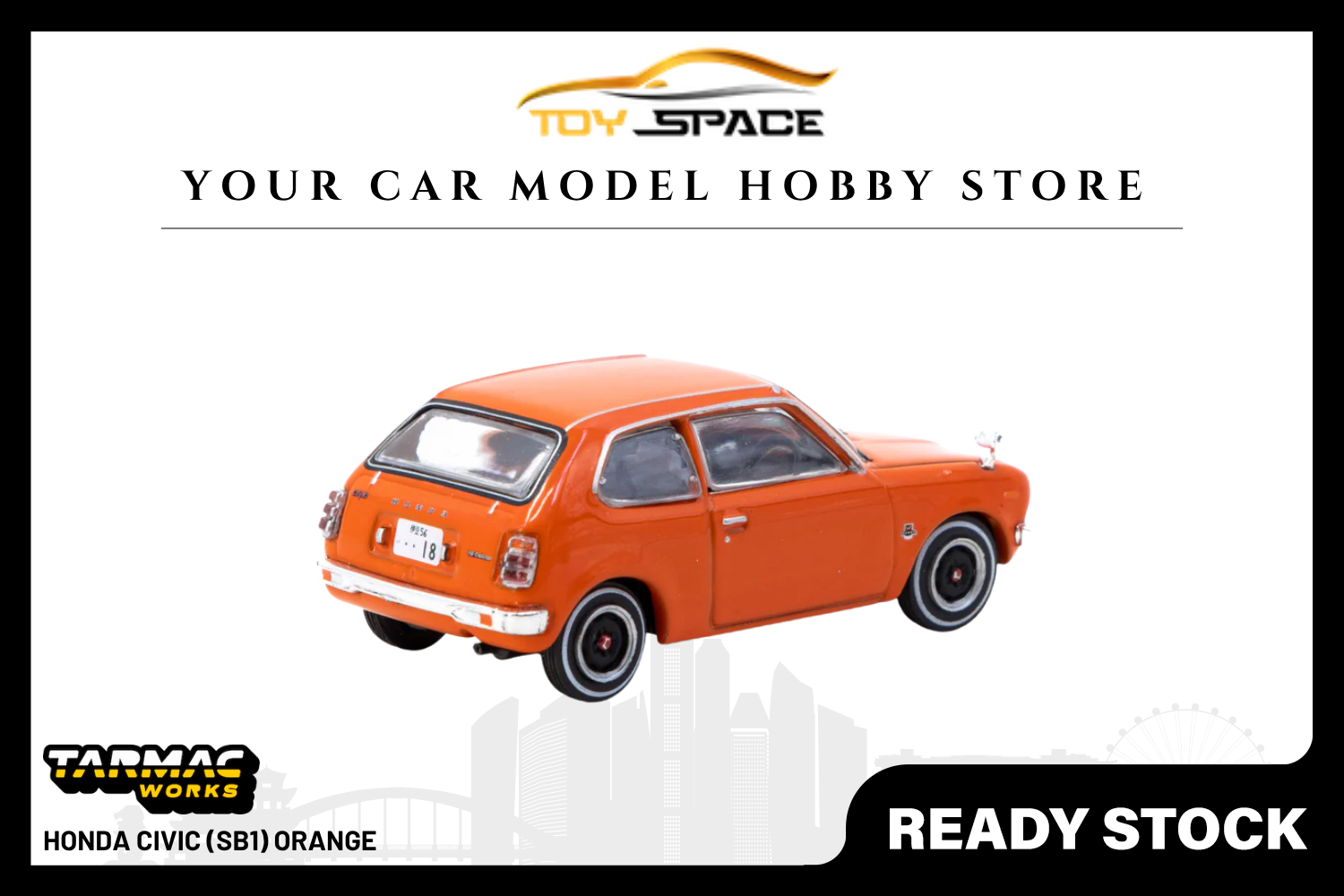 [TARMAC WORKS] 1:64 Honda Civic (SB1) Orange