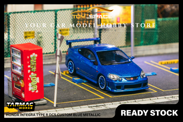 [TARMAC WORKS] 1:64 Honda Integra Type R DC5 Custom Blue Metallic