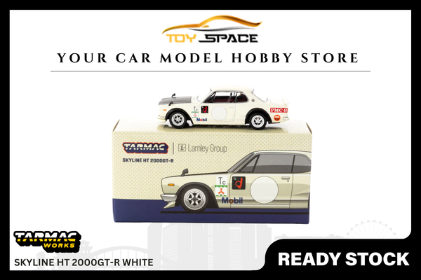 [TARMAC WORKS] 1:64 Skyline HT 2000GT-R White
