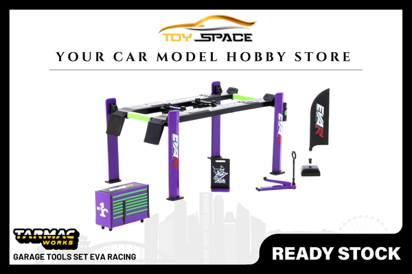 [TARMAC WORKS] 1:64 Garage Tools Set EVA Racing - PARTS64