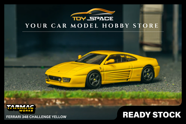 [TARMAC WORKS] 1:64 Ferrari 348 Challenge Yellow - HOBBY64