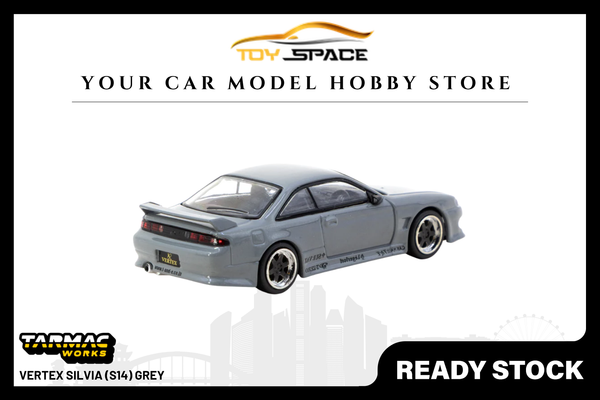 [TARMAC WORKS] 1:64 VERTEX Silvia (S14) Grey - GLOBAL64