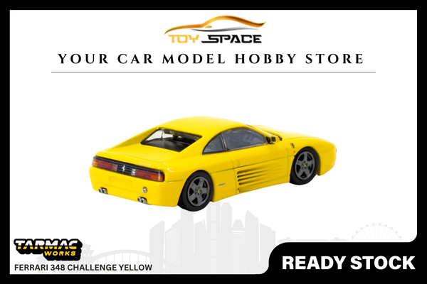 [TARMAC WORKS] 1:64 Ferrari 348 Challenge Yellow - HOBBY64