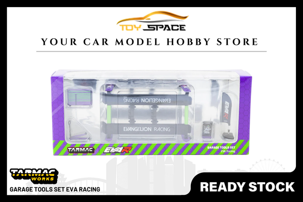 [TARMAC WORKS] 1:64 Garage Tools Set EVA Racing - PARTS64