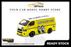 [TARMAC WORKS] 1:64 Toyota Hiace Widebody Mooneyes Yellow
