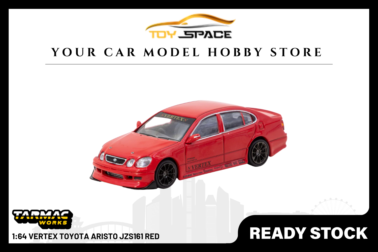 [TARMAC WORKS] 1:64 VERTEX Toyota Aristo JZS161 Red