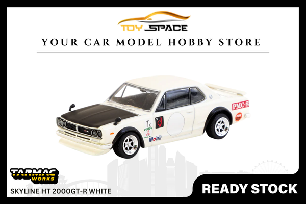 [TARMAC WORKS] 1:64 Skyline HT 2000GT-R White
