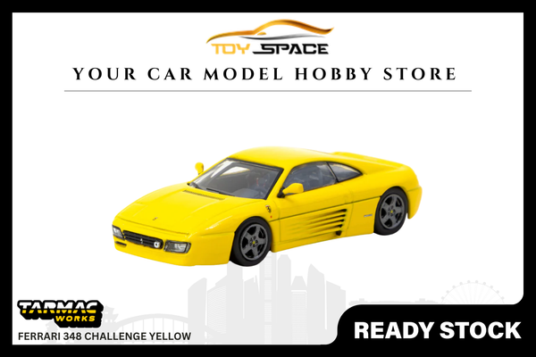 [TARMAC WORKS] 1:64 Ferrari 348 Challenge Yellow - HOBBY64