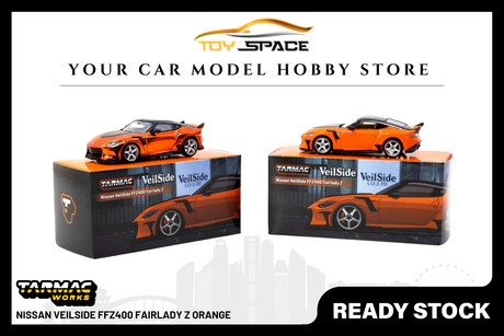 [TARMAC WORKS] 1:64 Nissan VeilSide FFZ400 Fairlady Z Orange - Toy Space Diecast Online Store Singapore