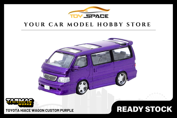[TARMAC WORKS] 1:64 Toyota Hiace Wagon Custom Purple