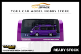 [TARMAC WORKS] 1:64 Toyota Hiace Wagon Custom Purple - Toy Space Diecast Online Store Singapore
