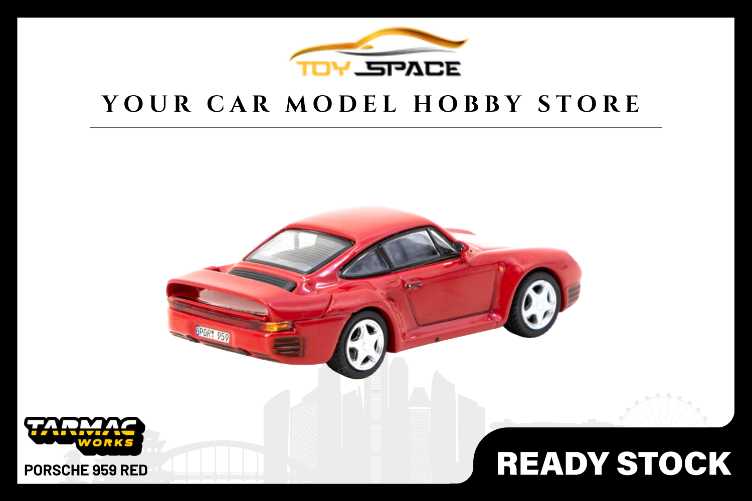 [TARMAC WORKS] 1:64 Porsche 959 Red