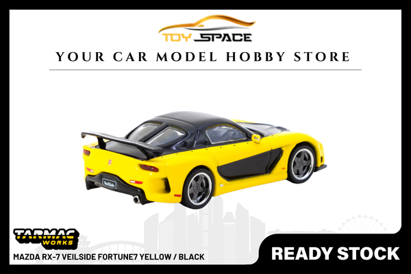 [TARMAC WORKS] 1:64 Mazda RX-7 VeilSide Fortune7 Yellow / Black