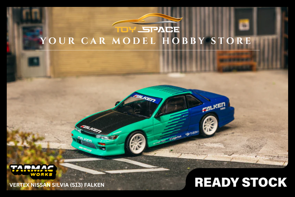 [TARMAC WORKS] 1:64 VERTEX Nissan Silvia (S13) Falken - GLOBAL64