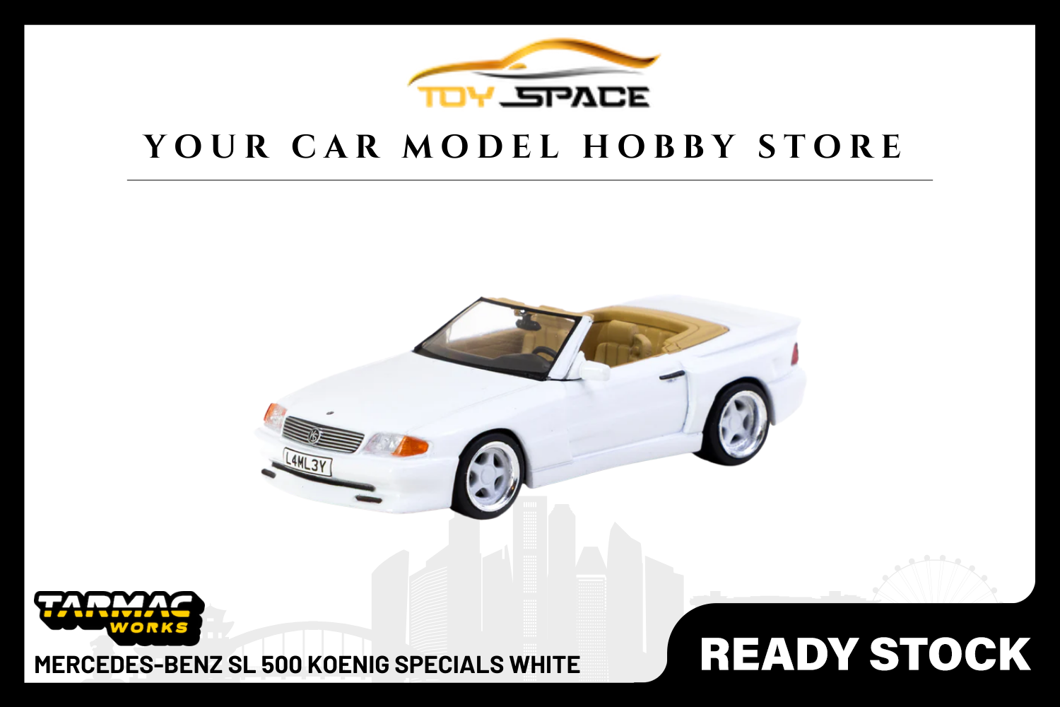 [TARMAC WORKS] 1:64 Mercedes-Benz SL 500 Koenig Specials White
