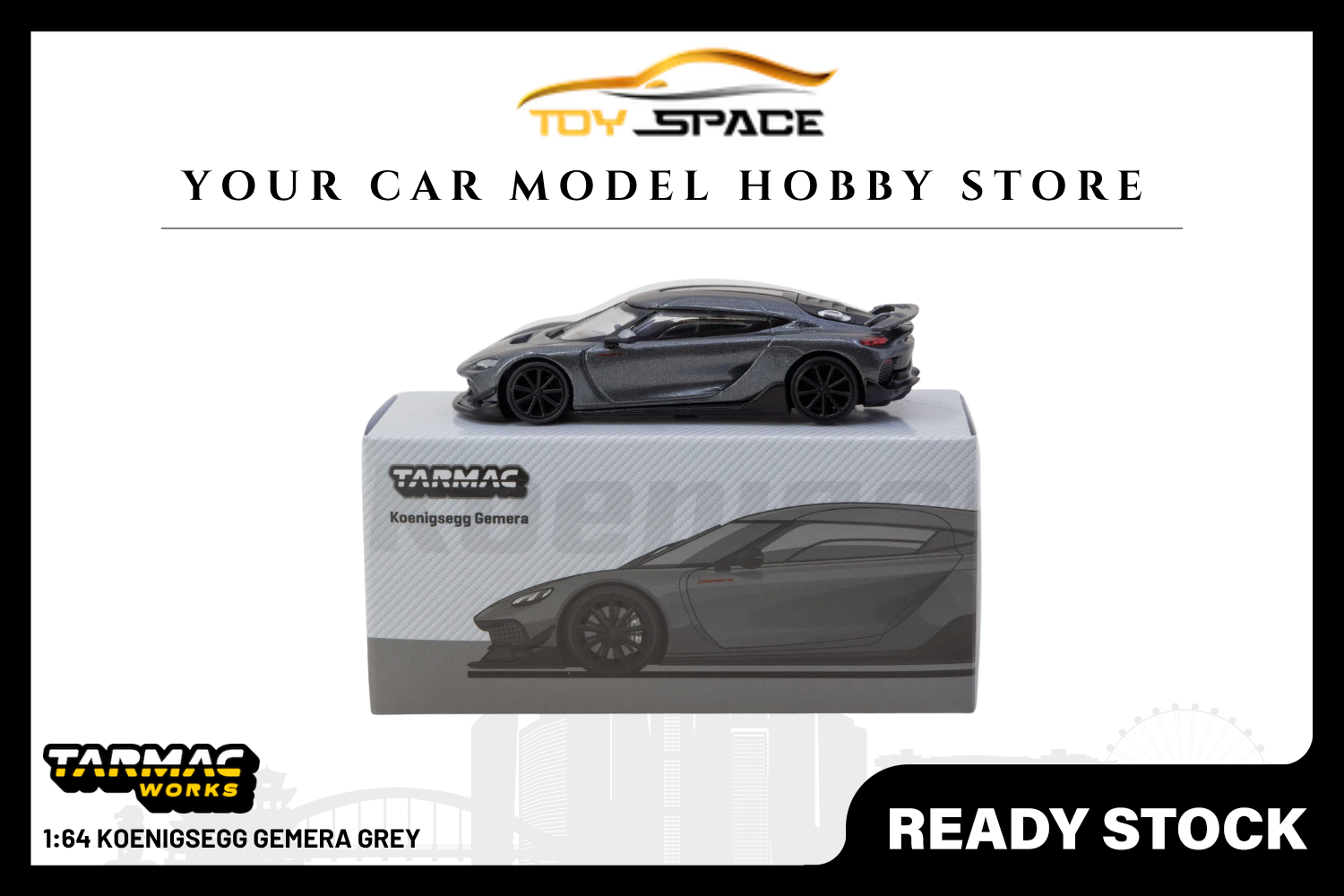 [TARMAC WORKS] 1:64 Koenigsegg Gemera Grey