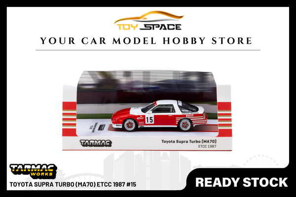 [TARMAC WORKS] 1:64 Toyota Supra Turbo (MA70) ETCC 1987 #15