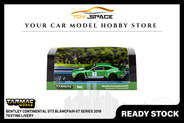 [TARMAC WORKS] 1:64 Bentley Continental GT3 Blancpain GT Series 2018 Testing Livery