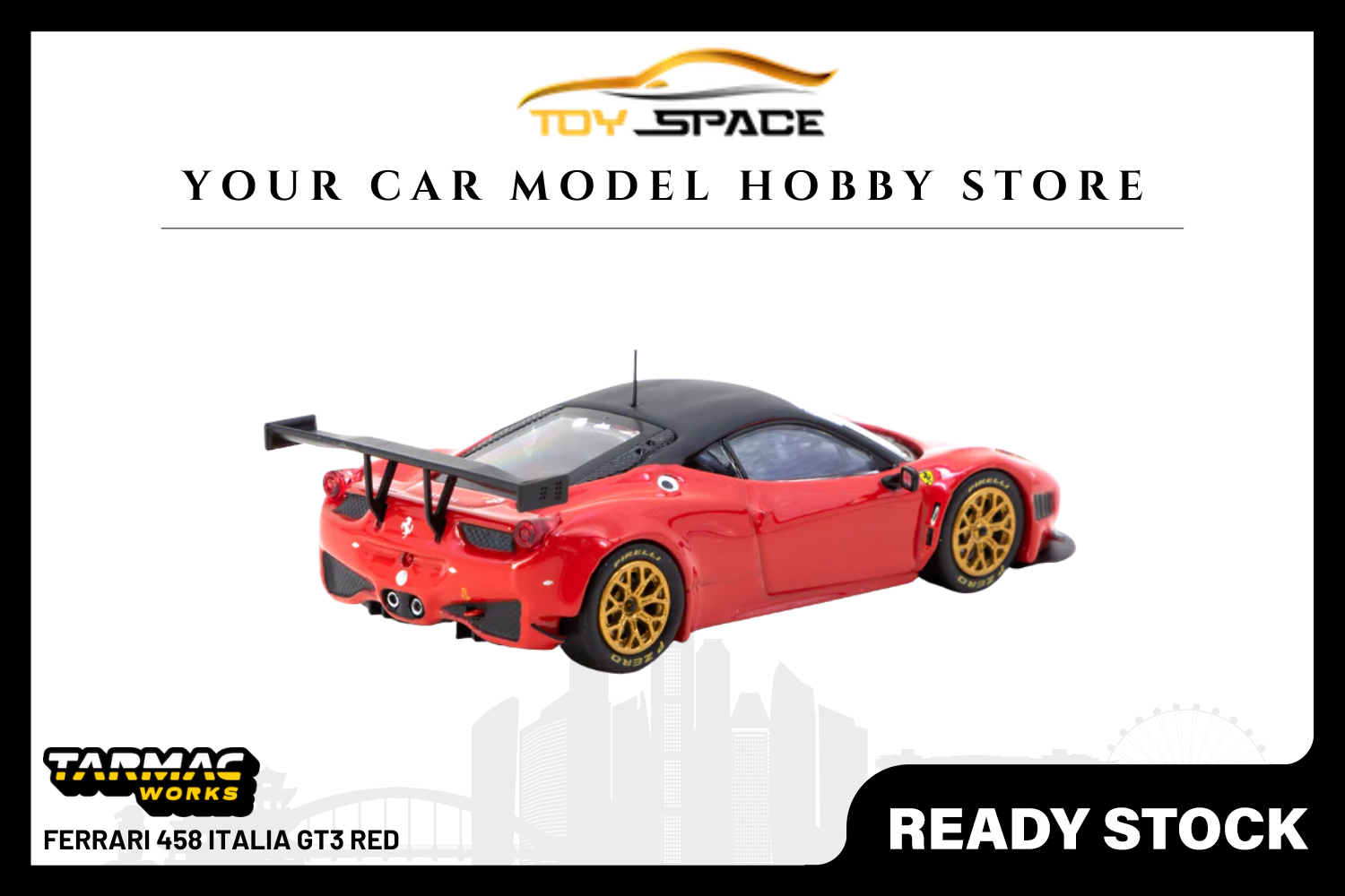 [TARMAC WORKS] 1:64 Ferrari 458 Italia GT3 Red