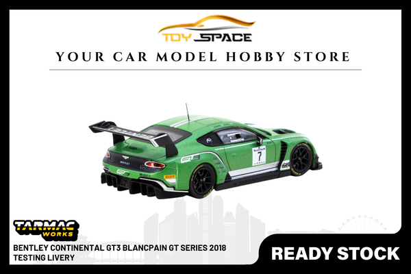 [TARMAC WORKS] 1:64 Bentley Continental GT3 Blancpain GT Series 2018 Testing Livery