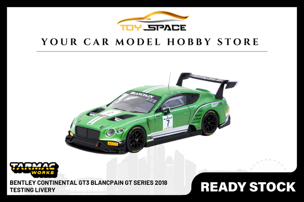 [TARMAC WORKS] 1:64 Bentley Continental GT3 Blancpain GT Series 2018 Testing Livery