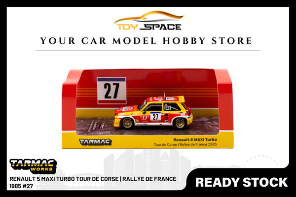 [TARMAC WORKS] 1:64 Renault 5 Maxi Turbo Tour De Corse | Rallye De France 1985 #27