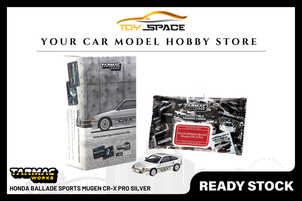 [TARMAC WORKS] 1:64 Honda Ballade Sports MUGEN CR-X PRO Silver