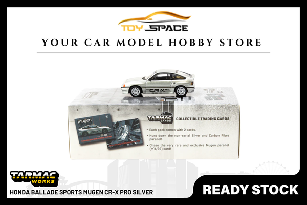 [TARMAC WORKS] 1:64 Honda Ballade Sports MUGEN CR-X PRO Silver