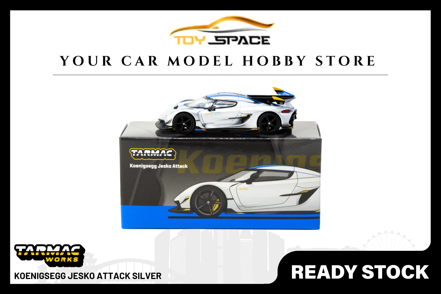 [TARMAC WORKS] 1:64 Koenigsegg Jesko Attack Silver