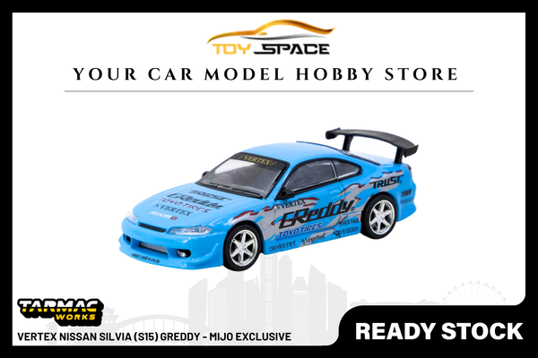 [TARMAC WORKS] 1:64 VERTEX Nissan Silvia (S15) GReddy - Mijo Exclusive