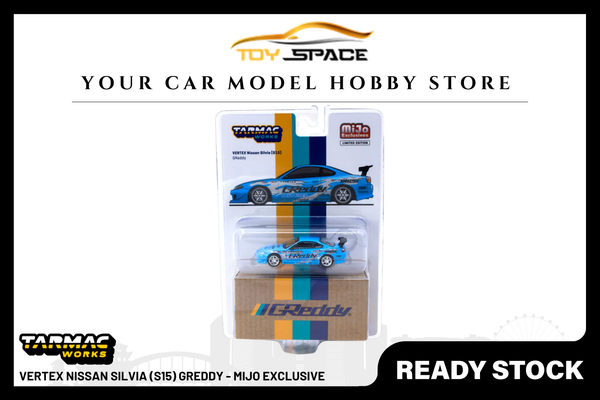 [TARMAC WORKS] 1:64 VERTEX Nissan Silvia (S15) GReddy - Mijo Exclusive
