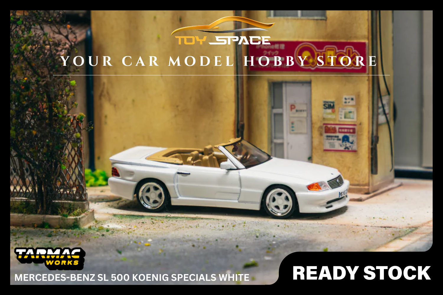 [TARMAC WORKS] 1:64 Mercedes-Benz SL 500 Koenig Specials White