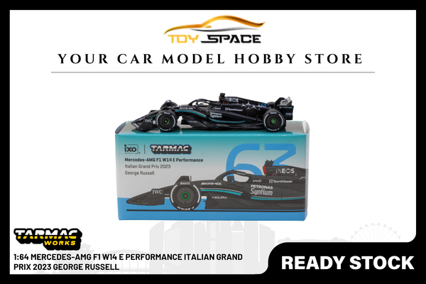 [TARMAC WORKS] 1:64 Mercedes-AMG F1 W14 E Performance Italian Grand Prix 2023 George Russell