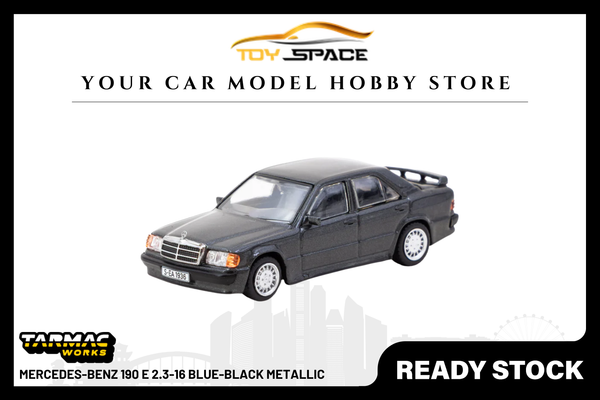[TARMAC WORKS] 1:64 Mercedes-Benz 190 E 2.3-16 Blue-Black Metallic
