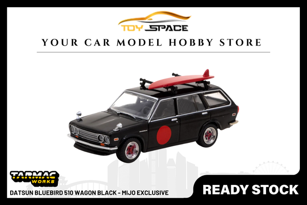[TARMAC WORKS] 1:64 Datsun Bluebird 510 Wagon Black - Mijo Exclusive