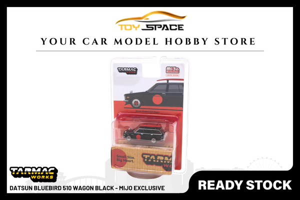 [TARMAC WORKS] 1:64 Datsun Bluebird 510 Wagon Black - Mijo Exclusive