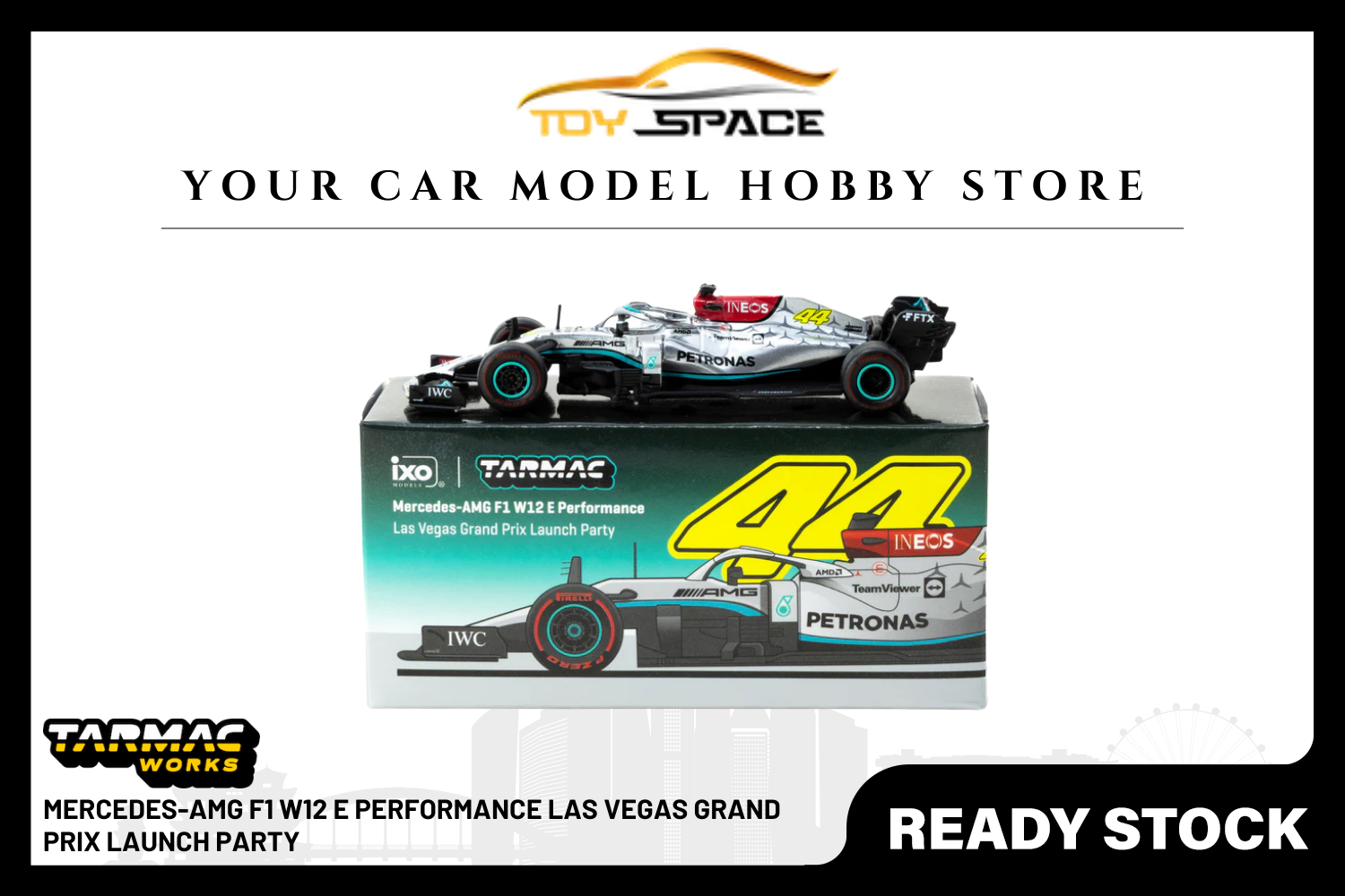 [TARMAC WORKS] 1:64 Mercedes-AMG F1 W12 E Performance Las Vegas Grand Prix Launch Party