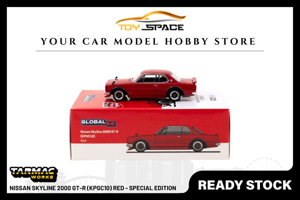[TARMAC WORKS] 1:64 Nissan Skyline 2000 GT-R (KPGC10) Red - Special Edition