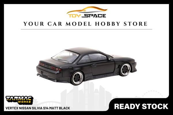 [TARMAC WORKS] 1:64 VERTEX Nissan Silvia S14 Matt Black