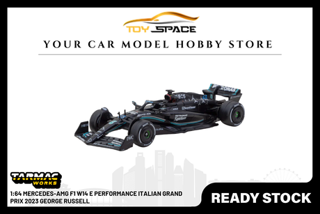 [TARMAC WORKS] 1:64 Mercedes-AMG F1 W14 E Performance Italian Grand Prix 2023 George Russell - Toy Space Diecast Online Store Singapore
