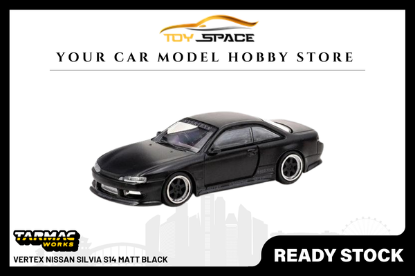 [TARMAC WORKS] 1:64 VERTEX Nissan Silvia S14 Matt Black