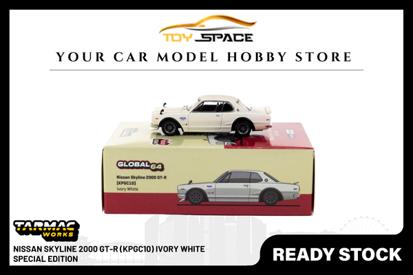 [TARMAC WORKS] 1:64 Nissan Skyline 2000 GT-R (KPGC10) Ivory White - Special Edition